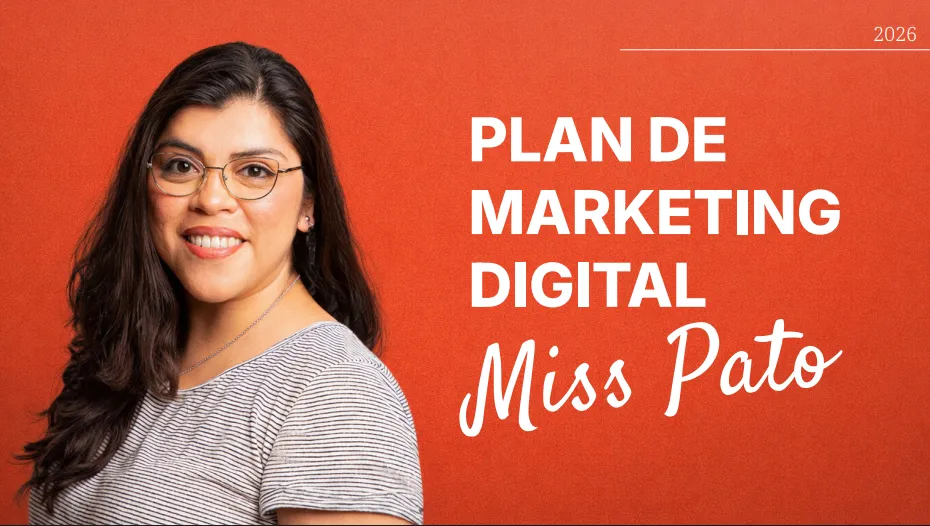 Portada del plan de marketing digital desarrollado para Miss Pato